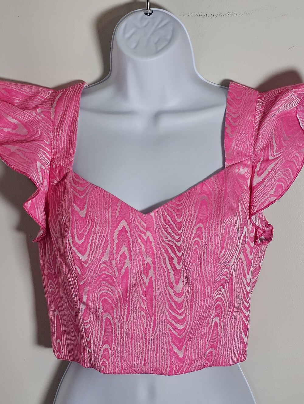 Lavender & Brown Brand Sweetheart Crop Top S